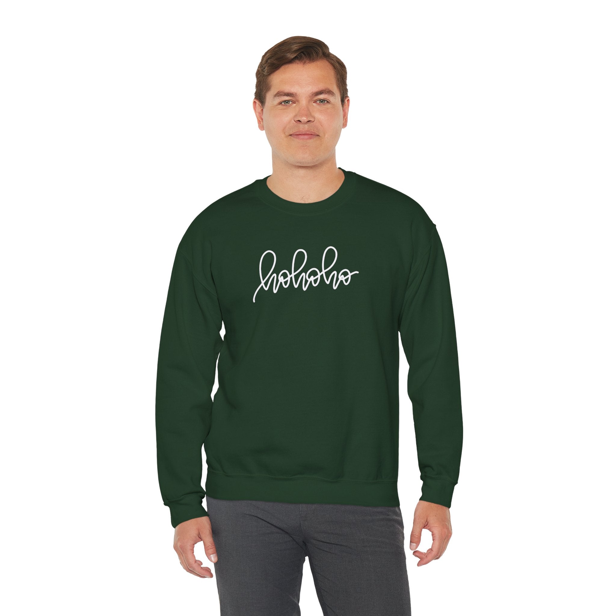 Ho Ho Ho Green Crewneck Sweatshirt - Sweatshirt