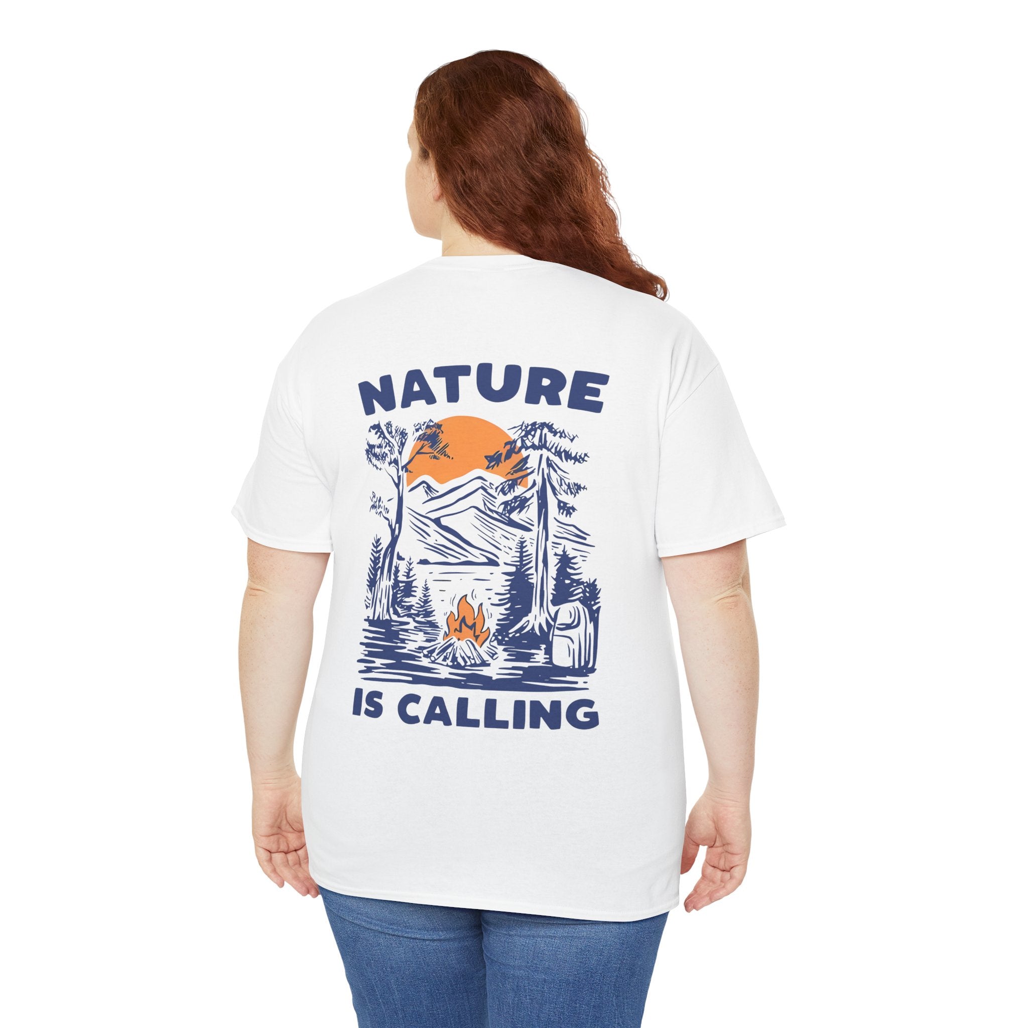 Nature Is Calling Camping T-Shirt care instructions included - T-Shirt