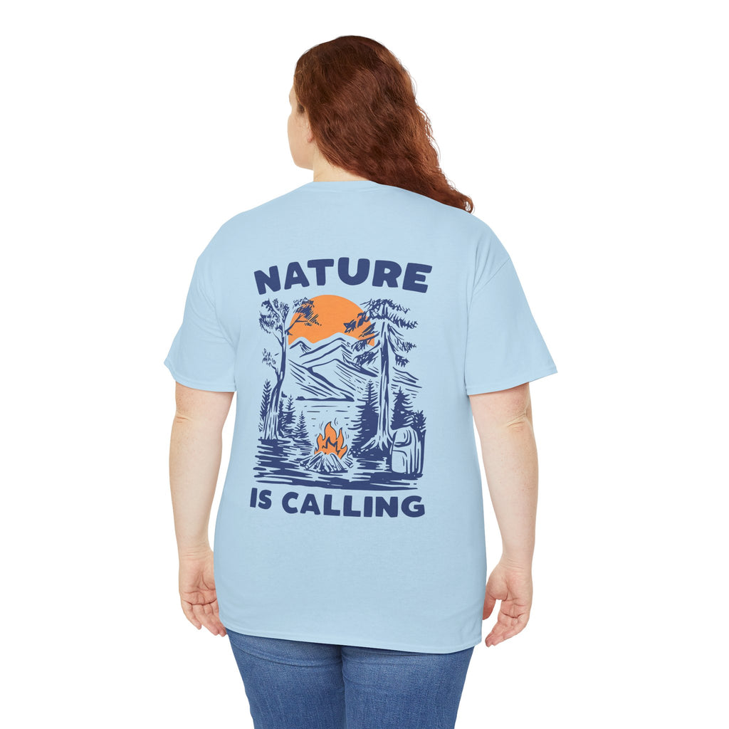 Nature Is Calling Camping T-Shirt care instructions included - T-Shirt
