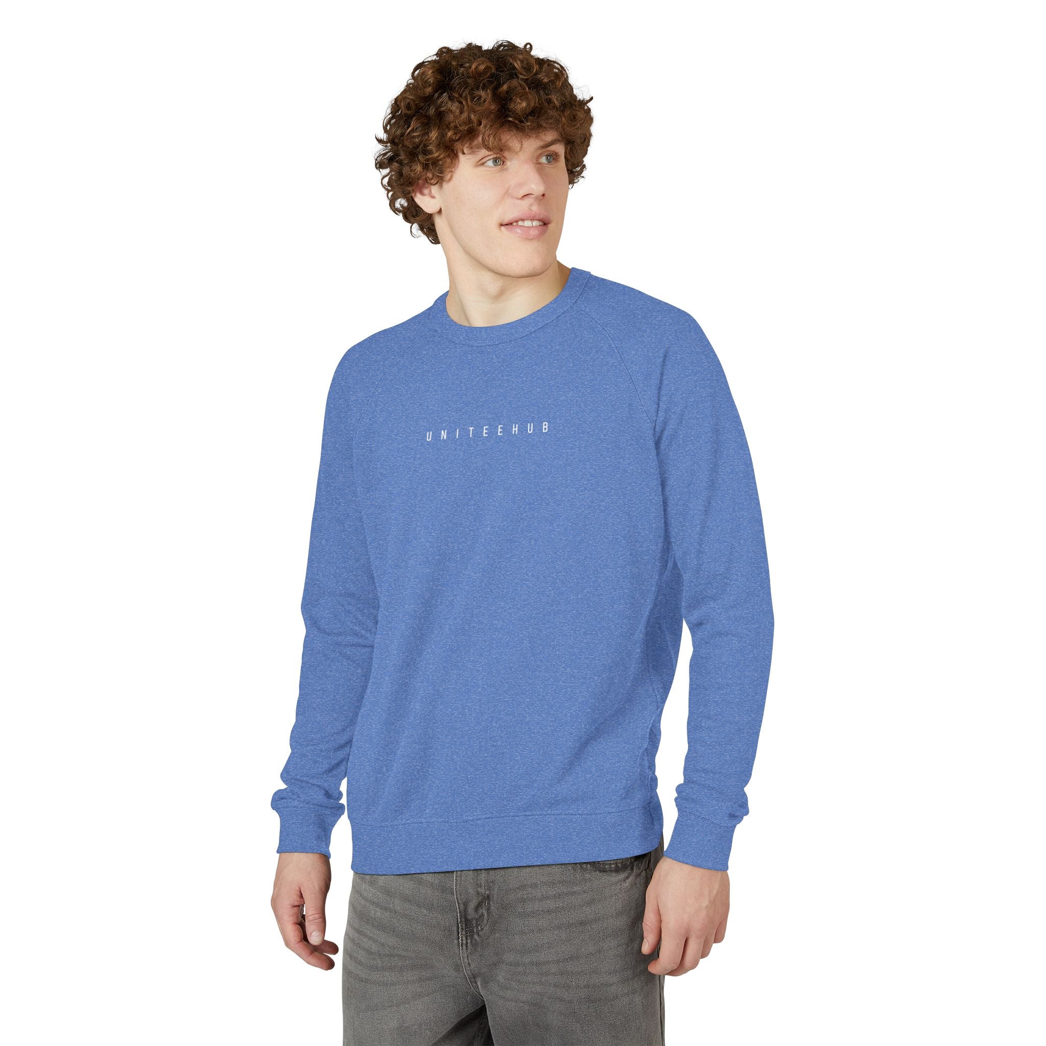 Switzerland Blue Crewneck Sweatshirt Relaxed Fit - Sweatshirt