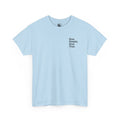Stay Simple White Cotton Tee machine wash max 30c - Light Blue / S - T-Shirt