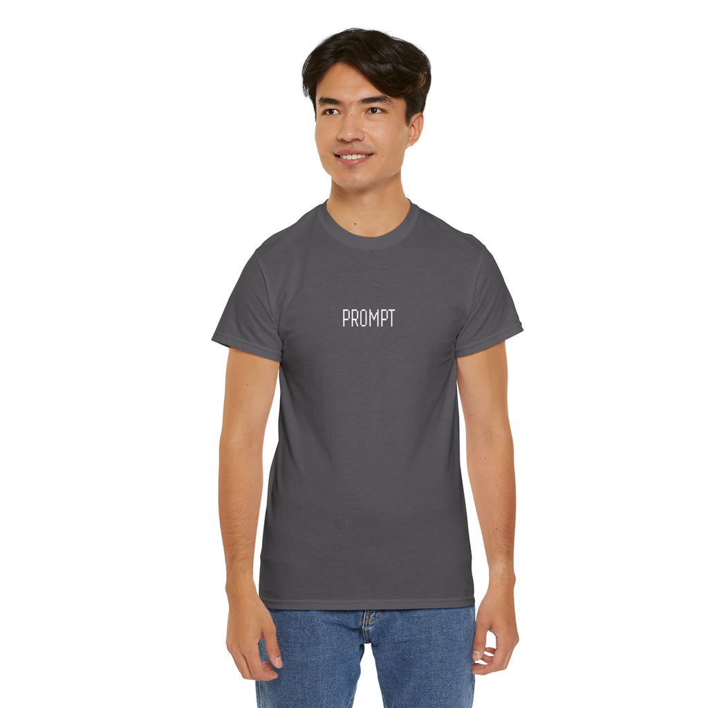 Prompt Text Navy Blue Tee - T-Shirt