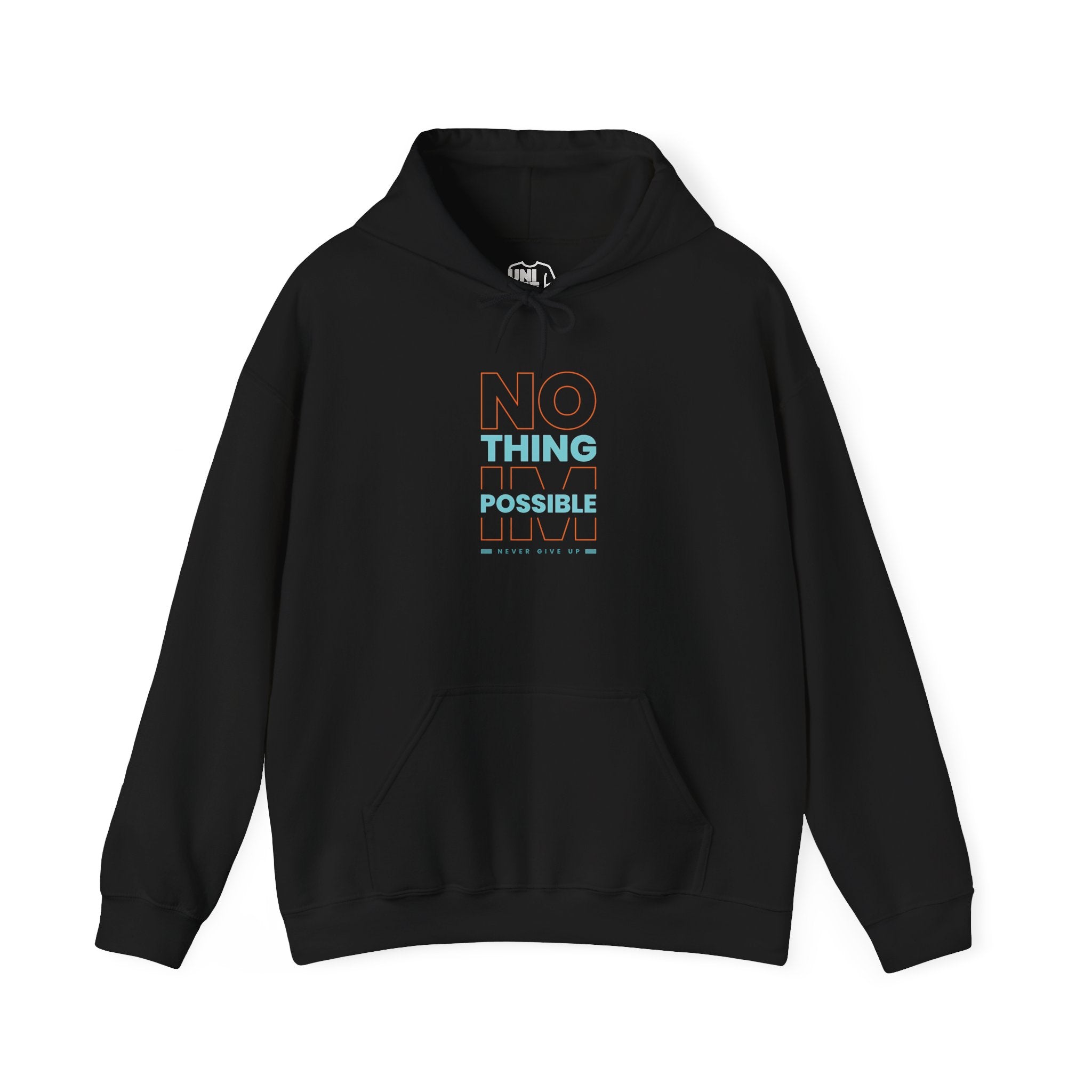 NO THING IS POSSIBLE Black Hoodie by Uniteehub - Hoodie