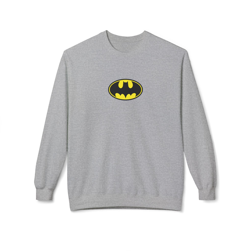 Batman Unisex Fleece Crewneck Sweatshirt - Sport Grey / S - Sweatshirt