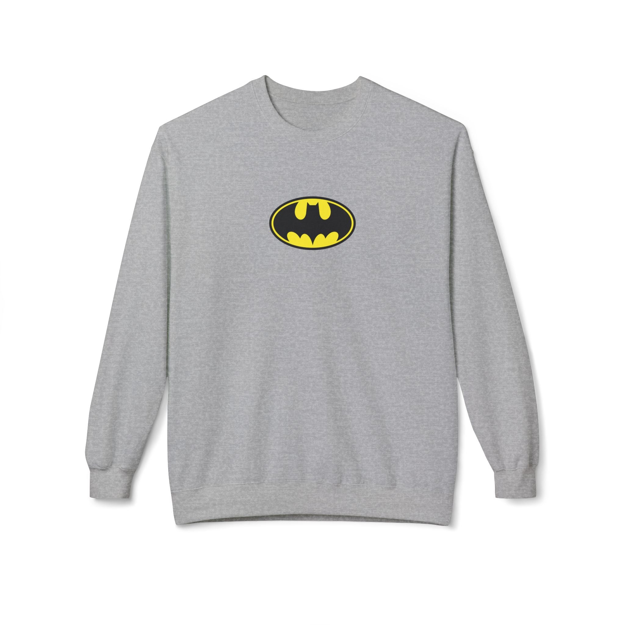 Batman Unisex Fleece Crewneck Sweatshirt - Sport Grey / S - Sweatshirt
