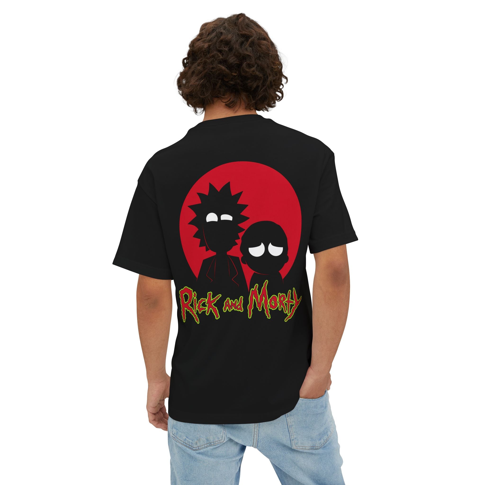 Yolo Minds Red Rick Morty Tee Tear-away Label - T-Shirt