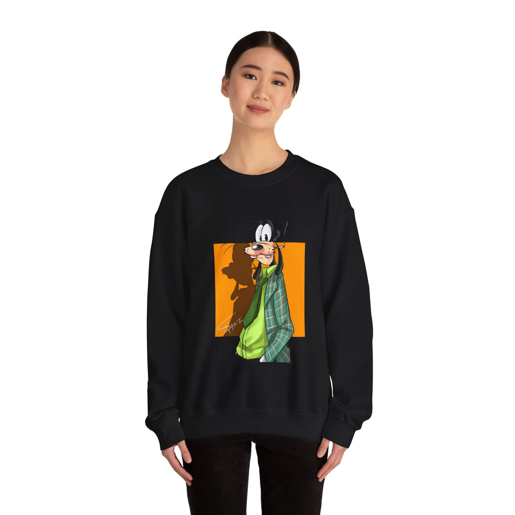 Goofy Graphic Crewneck Sweatshirt - Sweatshirt