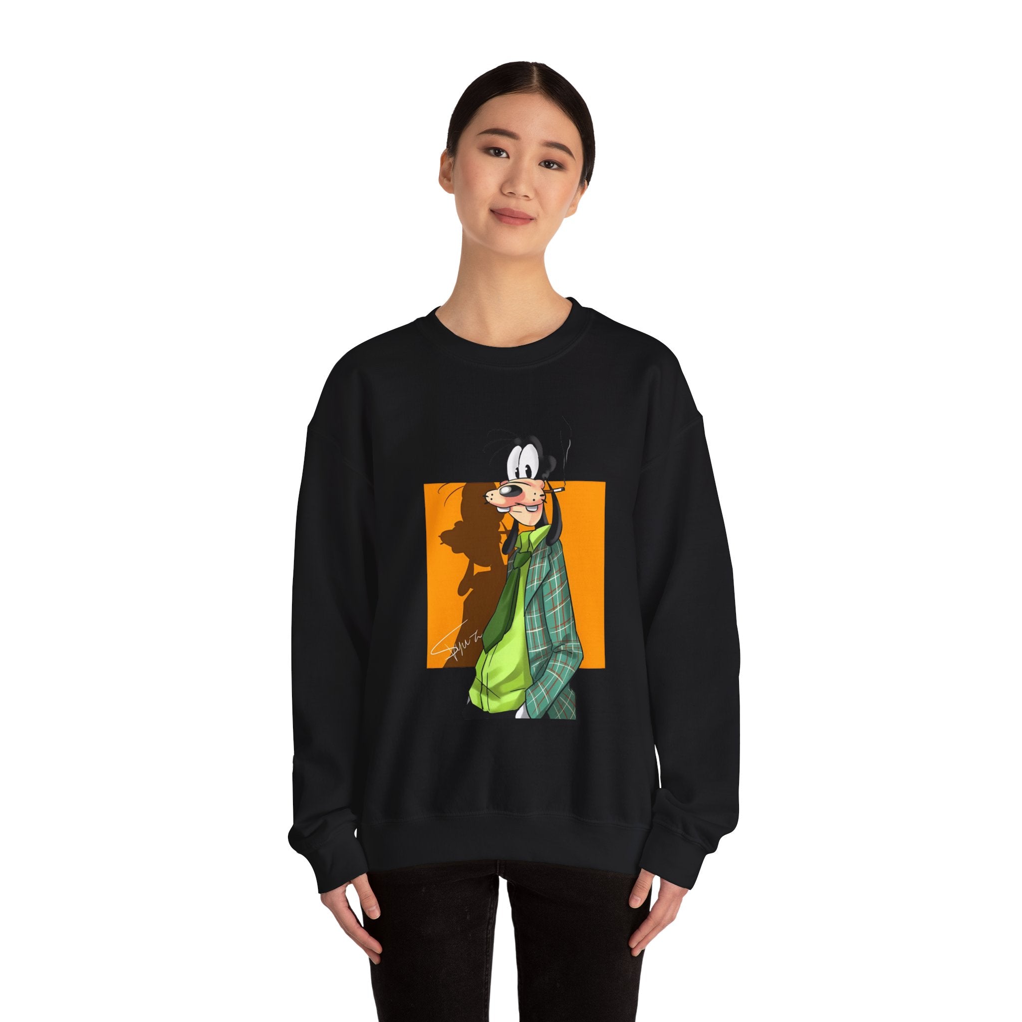 Goofy Graphic Crewneck Sweatshirt - Sweatshirt