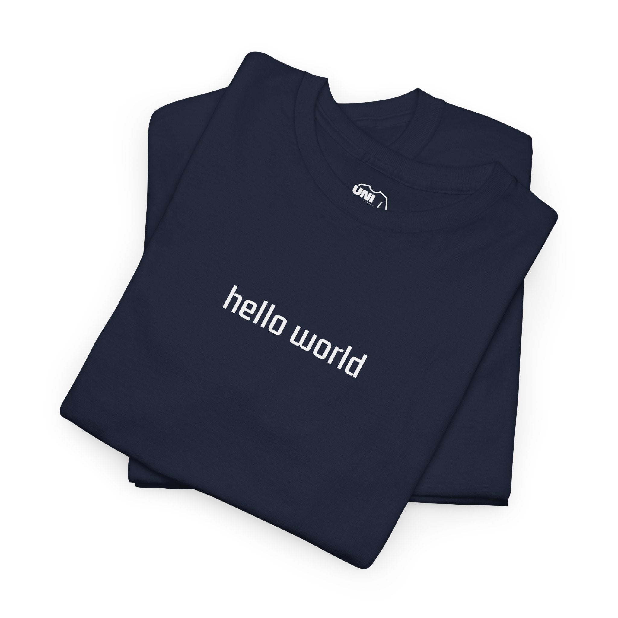 Hello World Graphic Tee with tear-away label - T-Shirt