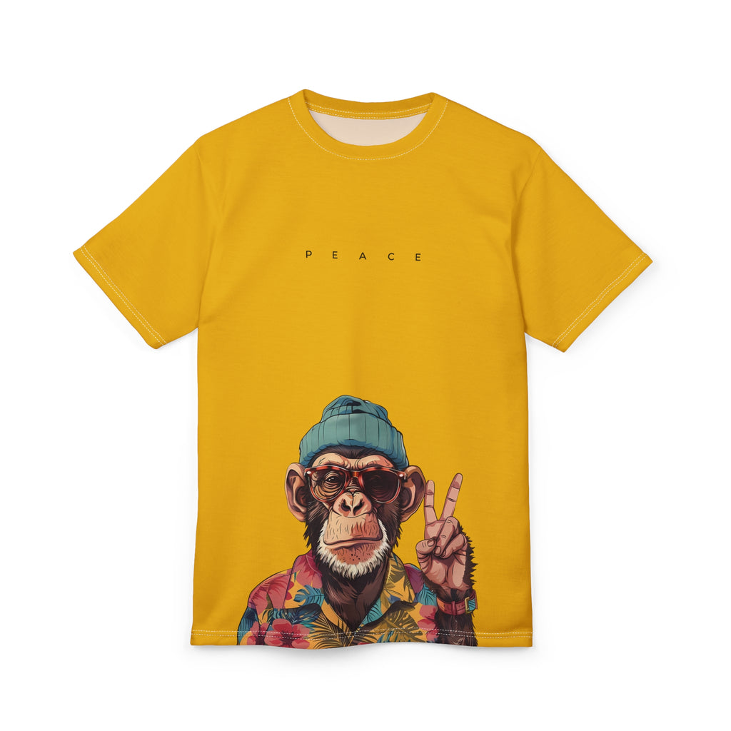 Fun Monkey Peace T-Shirt Regular Fit - All Over Prints