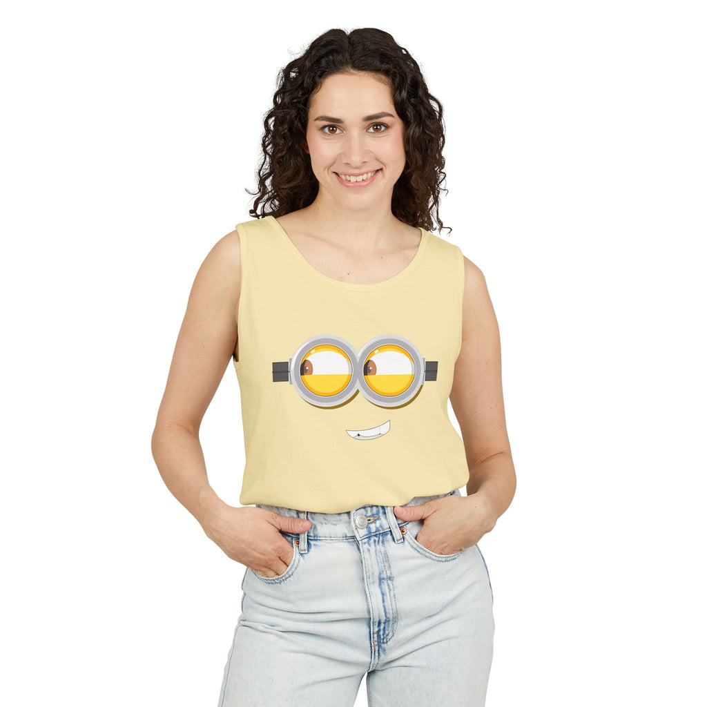 Minion Tank Top - Unisex Garment-Dyed Casual Wear - Tank Top