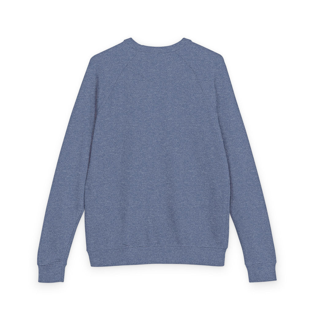 Blue Heathered Crewneck Sweatshirt Relaxed Fit - Sweatshirt
