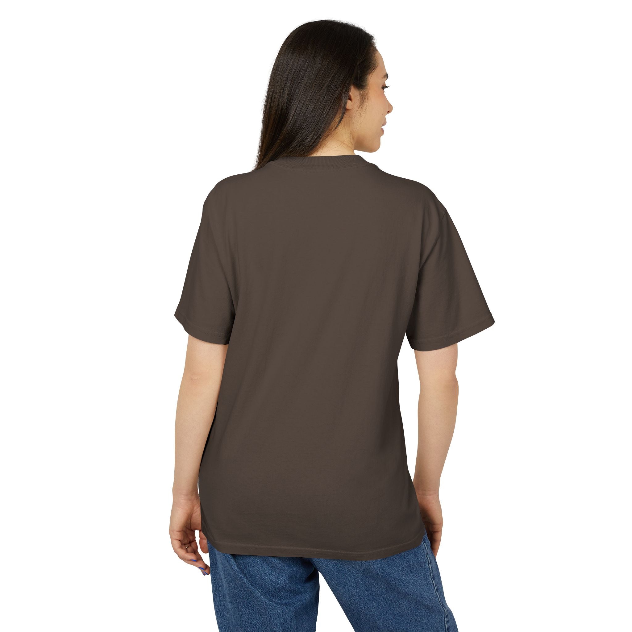 Unlimited Comfort and Style - Unisex Heavy Brown Faded Tee - T-Shirt
