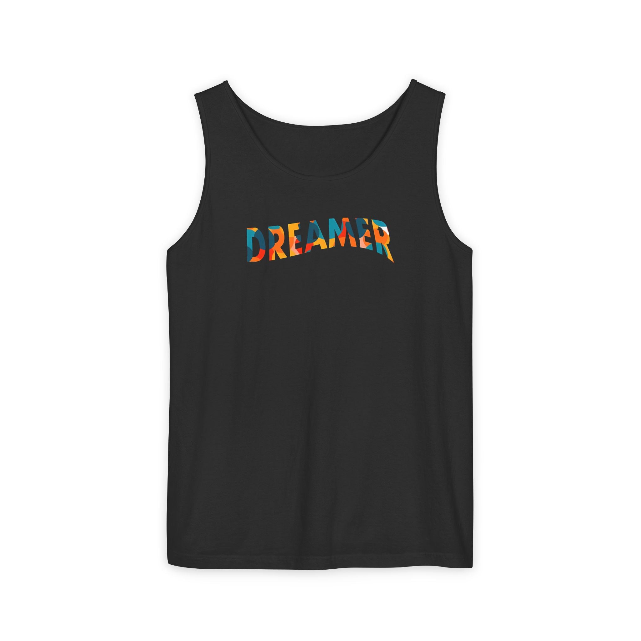 Colorful Dreamer Tank Top - Unisex Garment-Dyed Casual Wear - Tank Top
