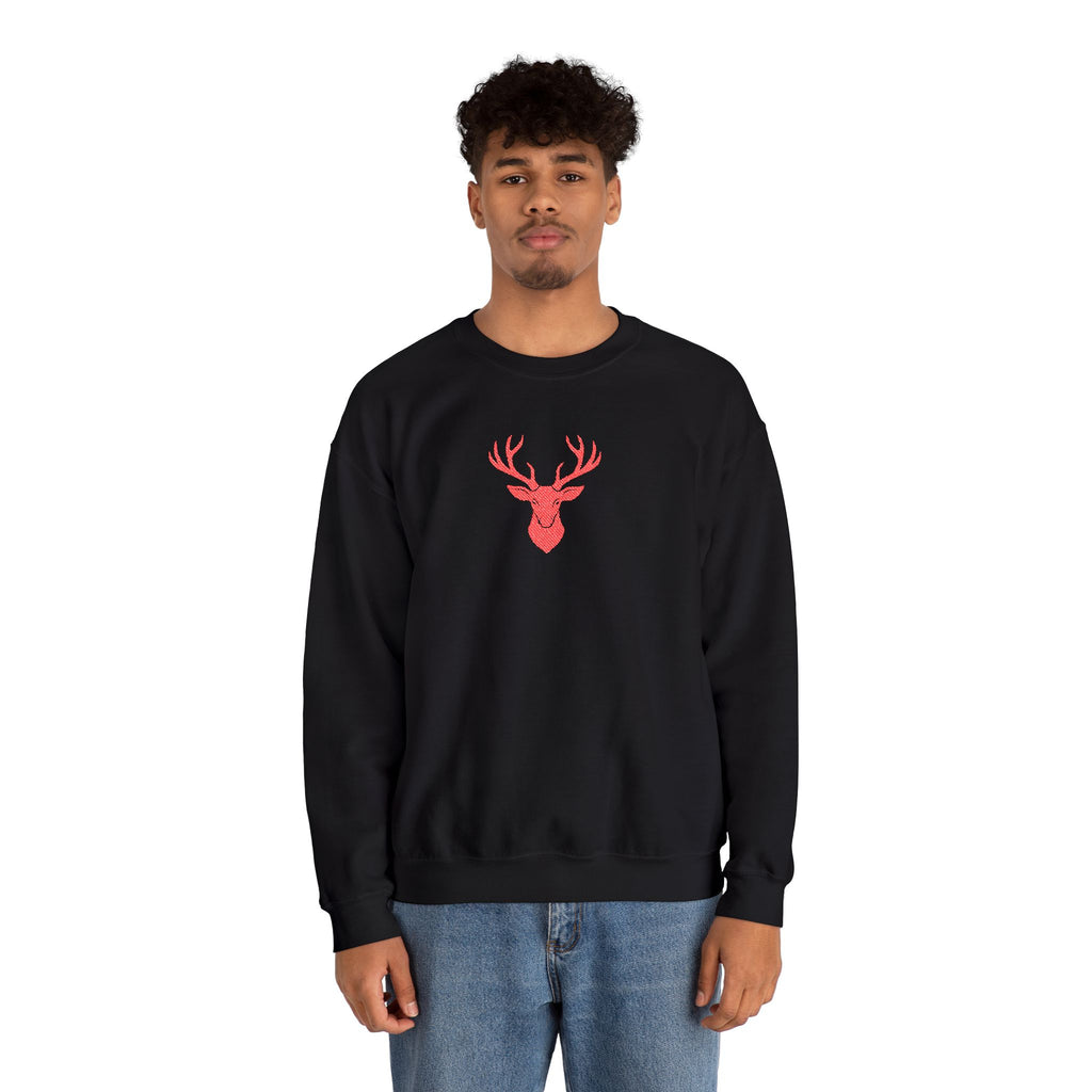 Deer Head Crewneck Sweatshirt