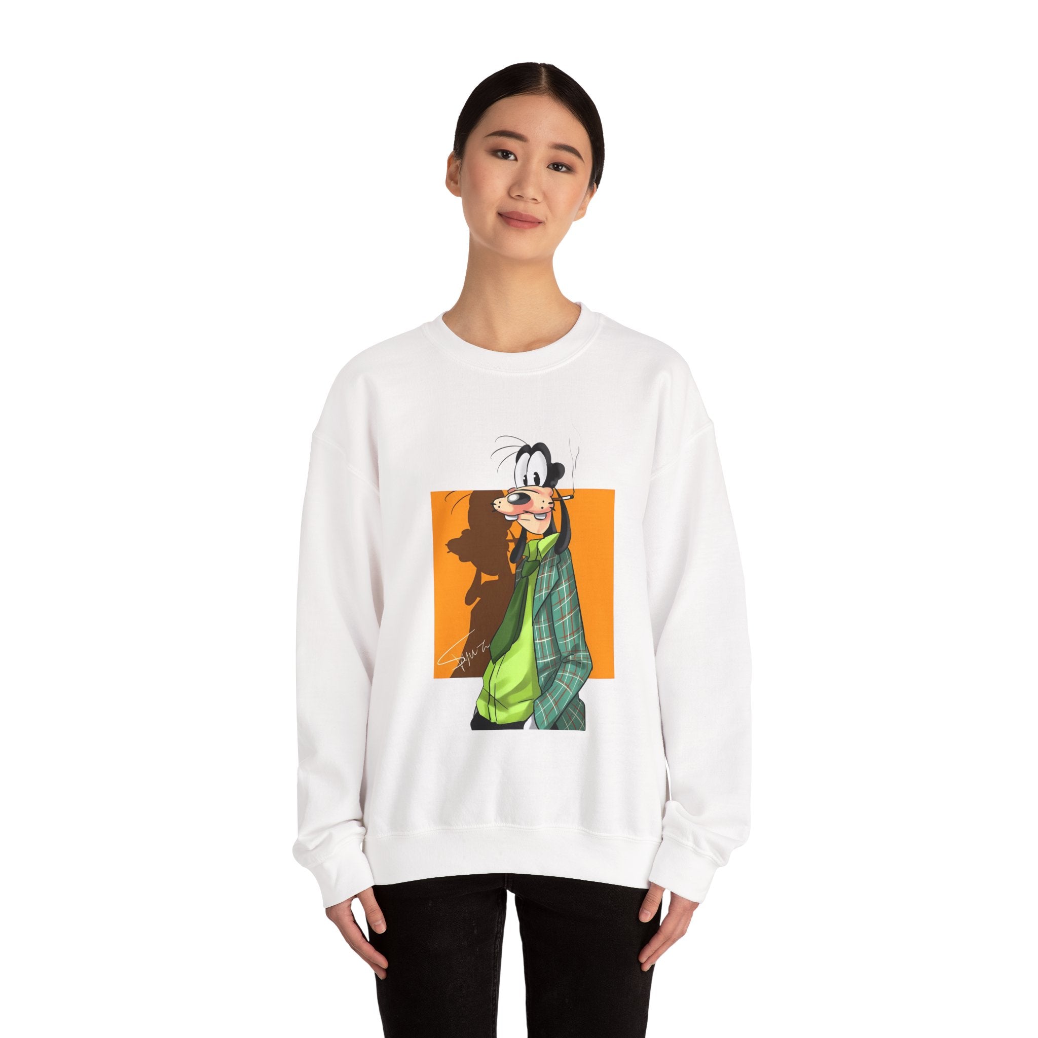 Goofy Graphic Crewneck Sweatshirt - Sweatshirt