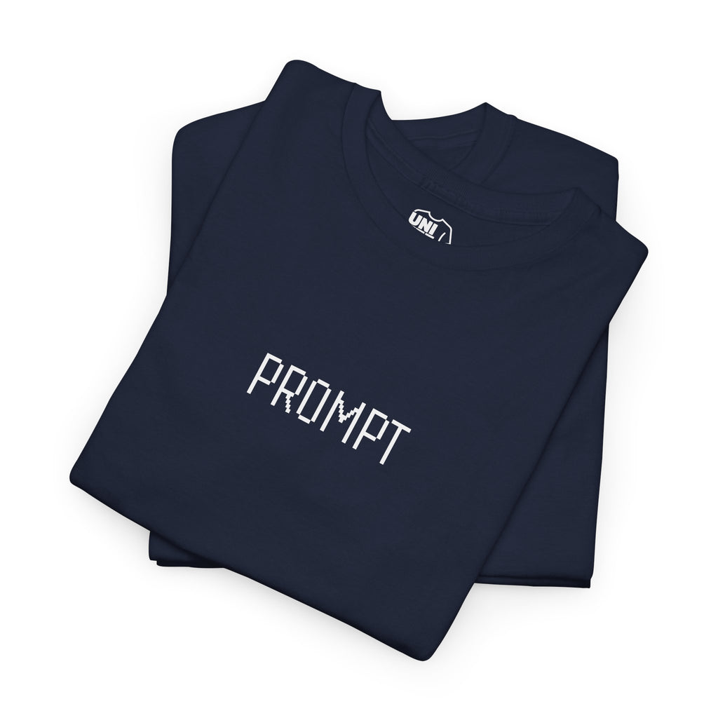 Prompt Text Navy Blue Tee - T-Shirt