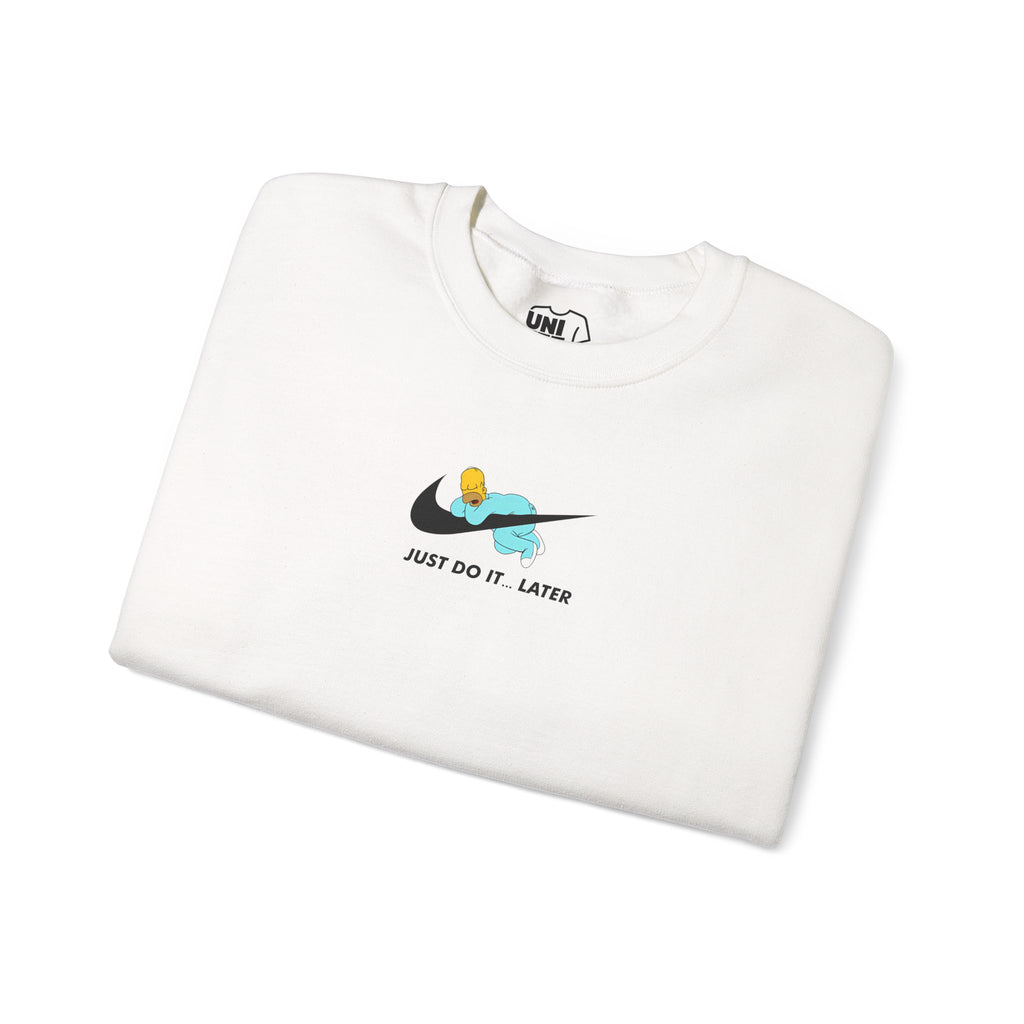 Nike Cartoon Crewneck Sweatshirt Machine Wash Max 30C - White / S - Sweatshirt