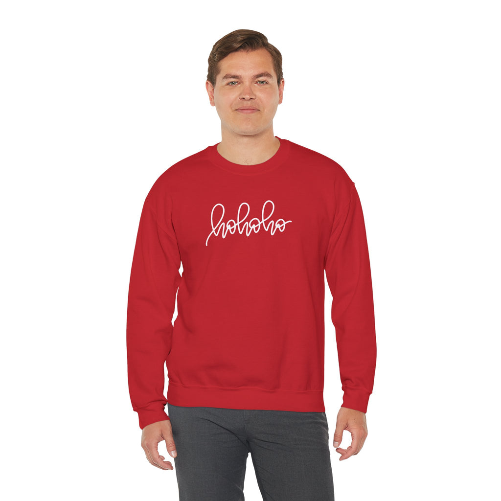 Ho Ho Ho Green Crewneck Sweatshirt - Red / S - Sweatshirt