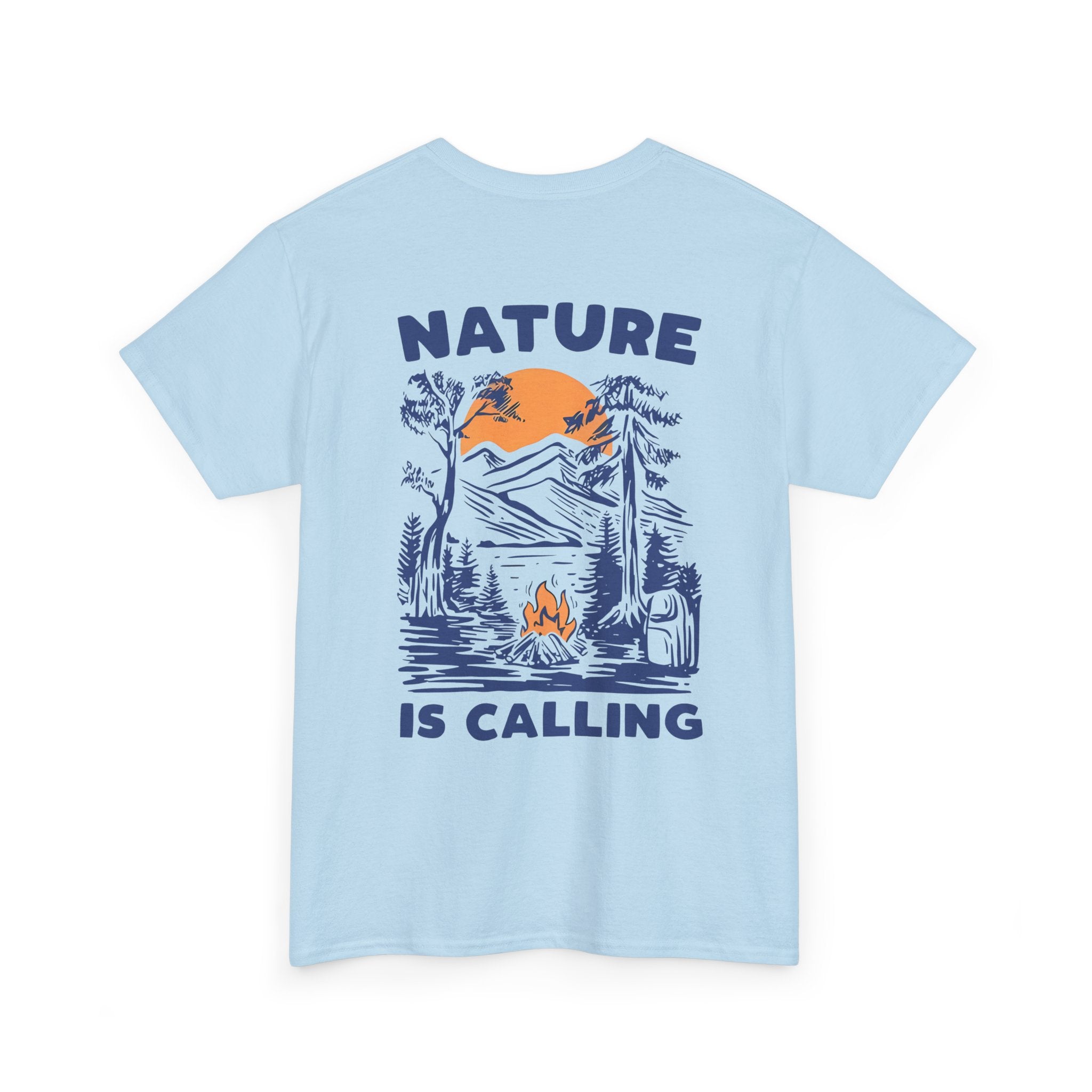 Nature Is Calling Camping T-Shirt care instructions included - T-Shirt