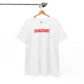 Shazam! Lightning Bolt Graphic Tee - Retro Superhero - White / S - T-Shirt