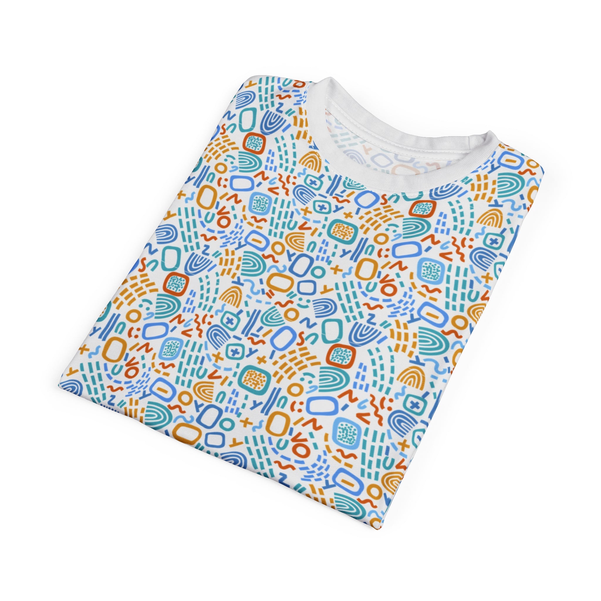 Vibrant Geometric Unisex Tee - Fun & Casual - All Over Prints