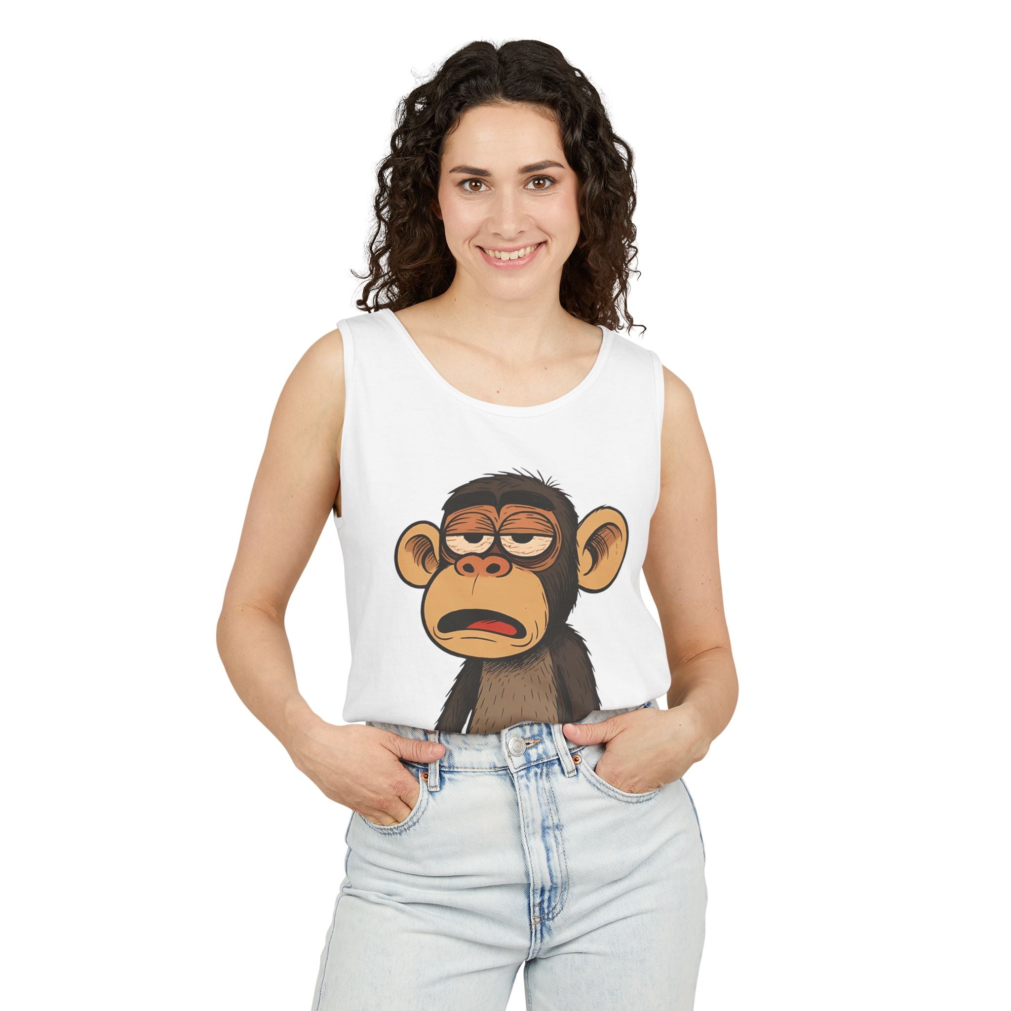 Sarcastic Monkey Unisex Tank Top - Tank Top