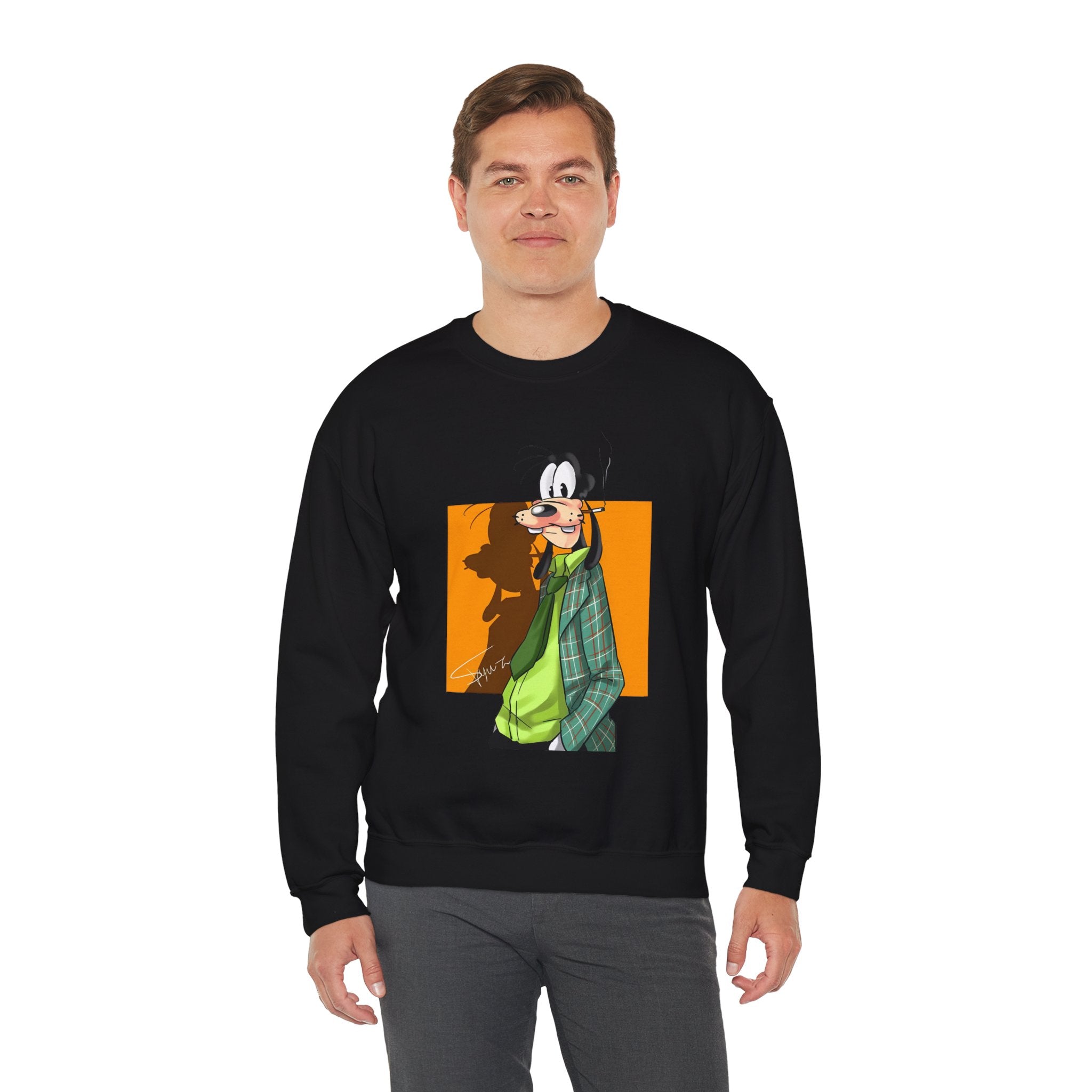 Goofy Graphic Crewneck Sweatshirt - Sweatshirt
