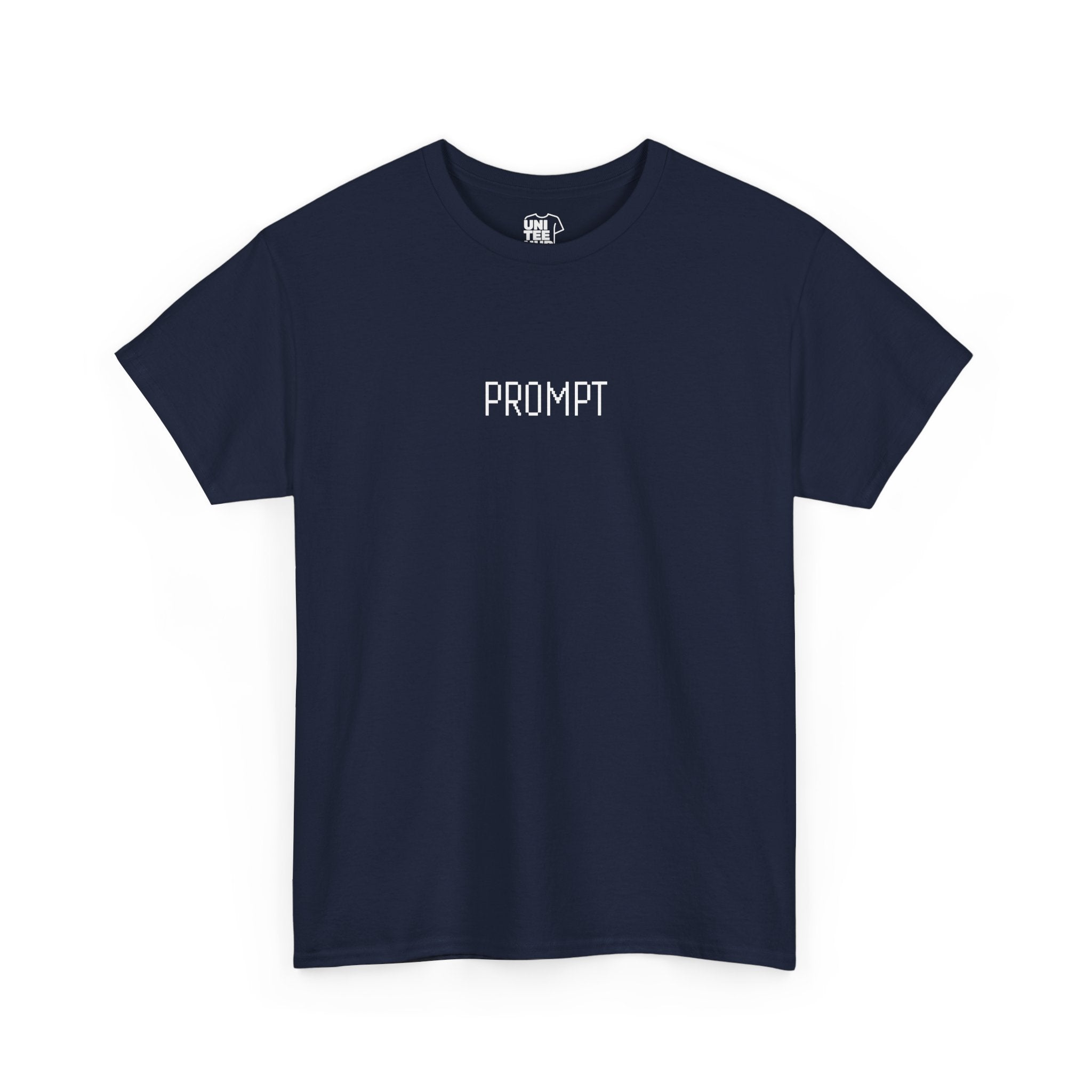 Prompt Text Navy Blue Tee - Navy / S - T-Shirt