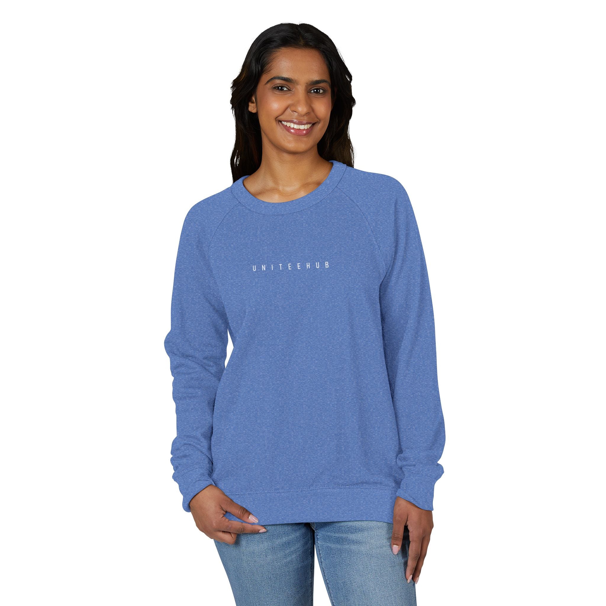 Switzerland Blue Crewneck Sweatshirt Relaxed Fit - Heather Royal / S - Sweatshirt