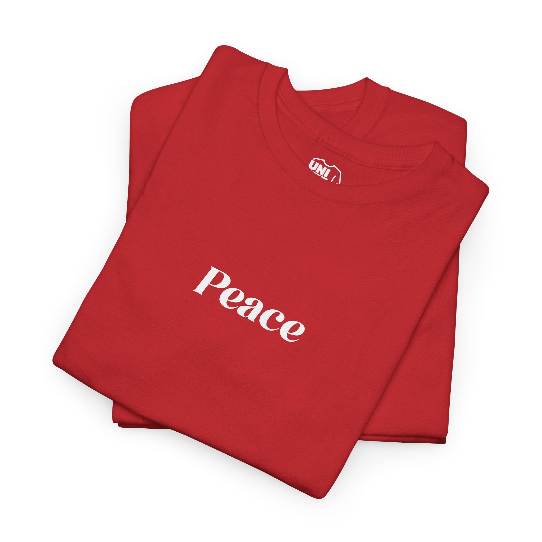 Black Peace Script T Shirt Uniteehub - T-Shirt