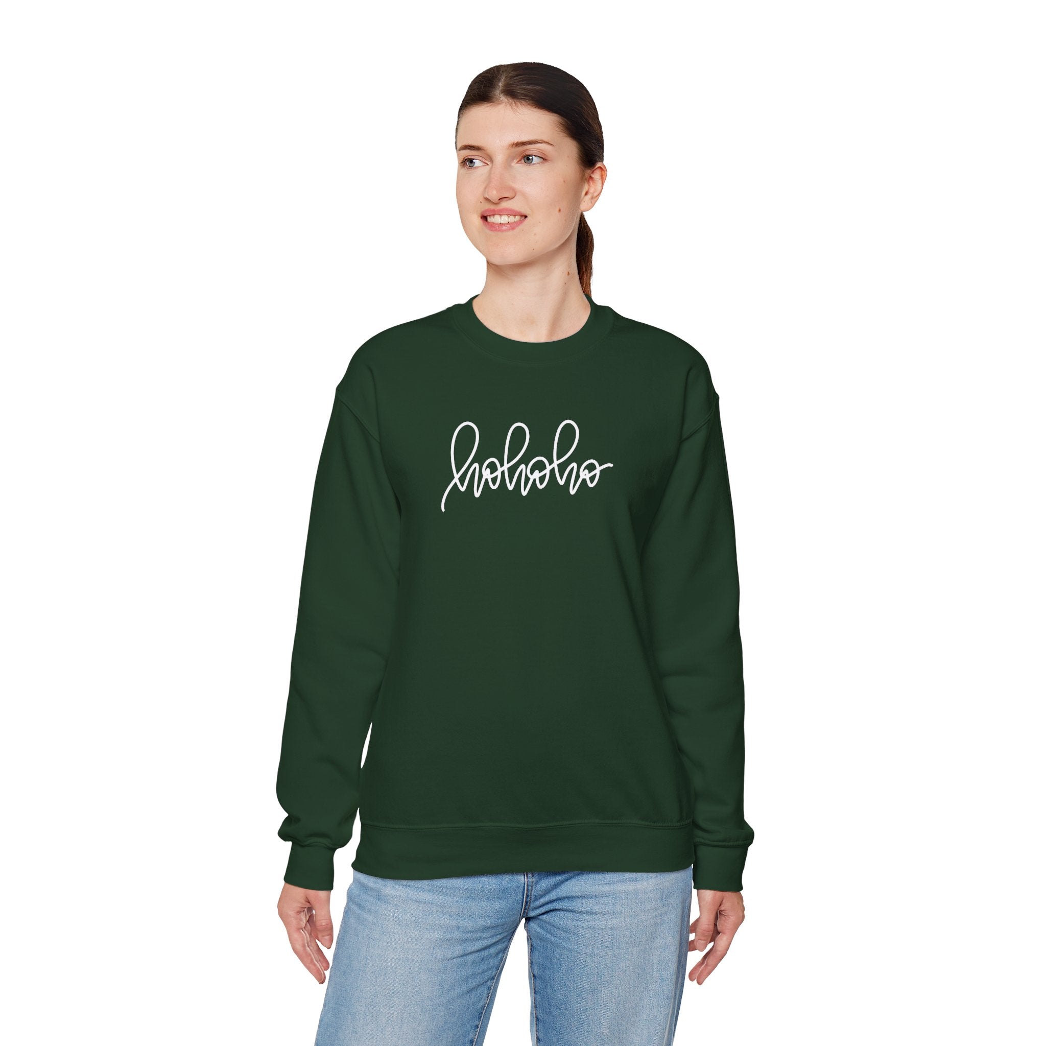 Ho Ho Ho Green Crewneck Sweatshirt - Sweatshirt
