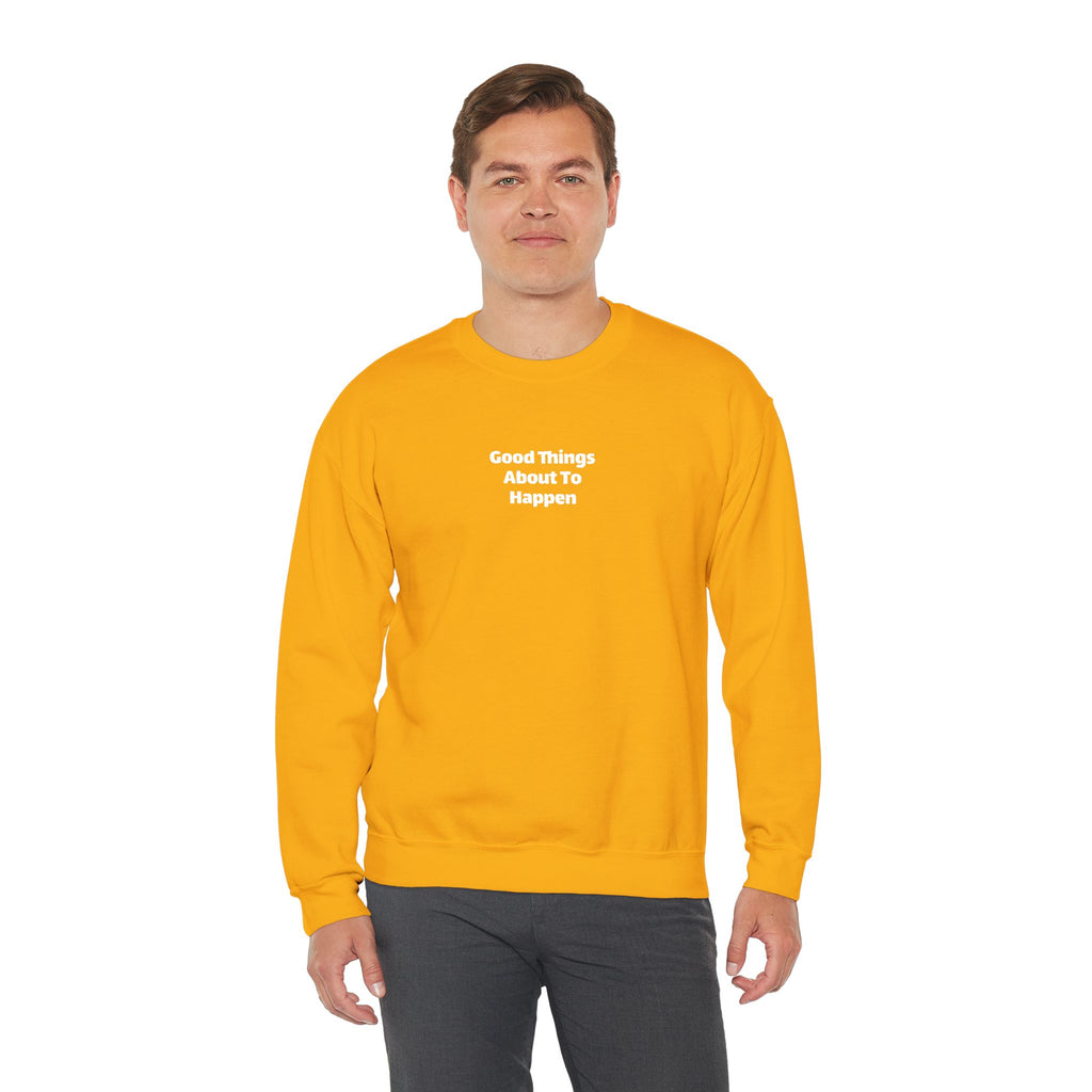 Good Things About to Happen Yellow Sweatshirt tubular knit - Sweatshirt