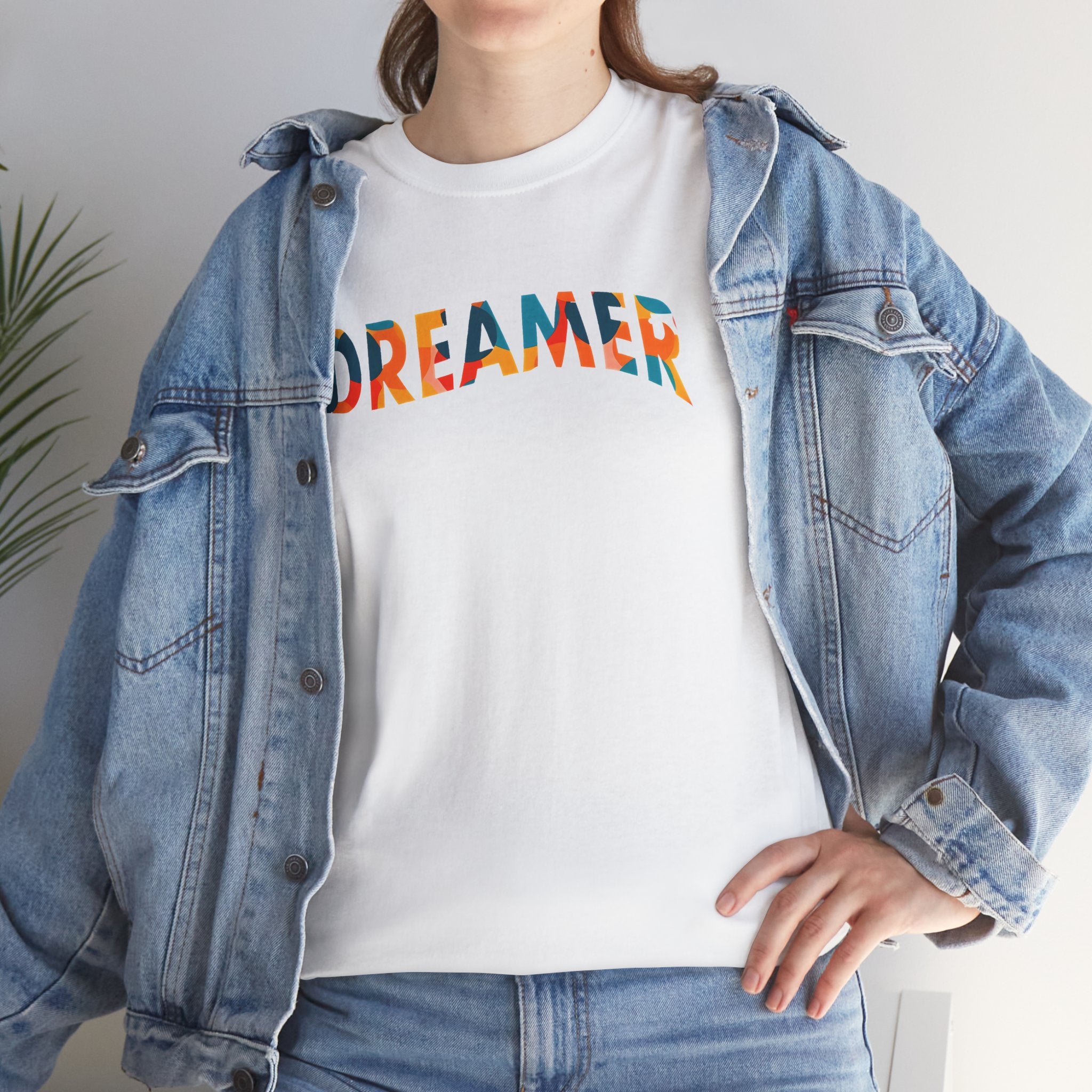 Unisex Dreamer Cotton Tee - Inspirational Typography Shirt for Creative Souls - T-Shirt