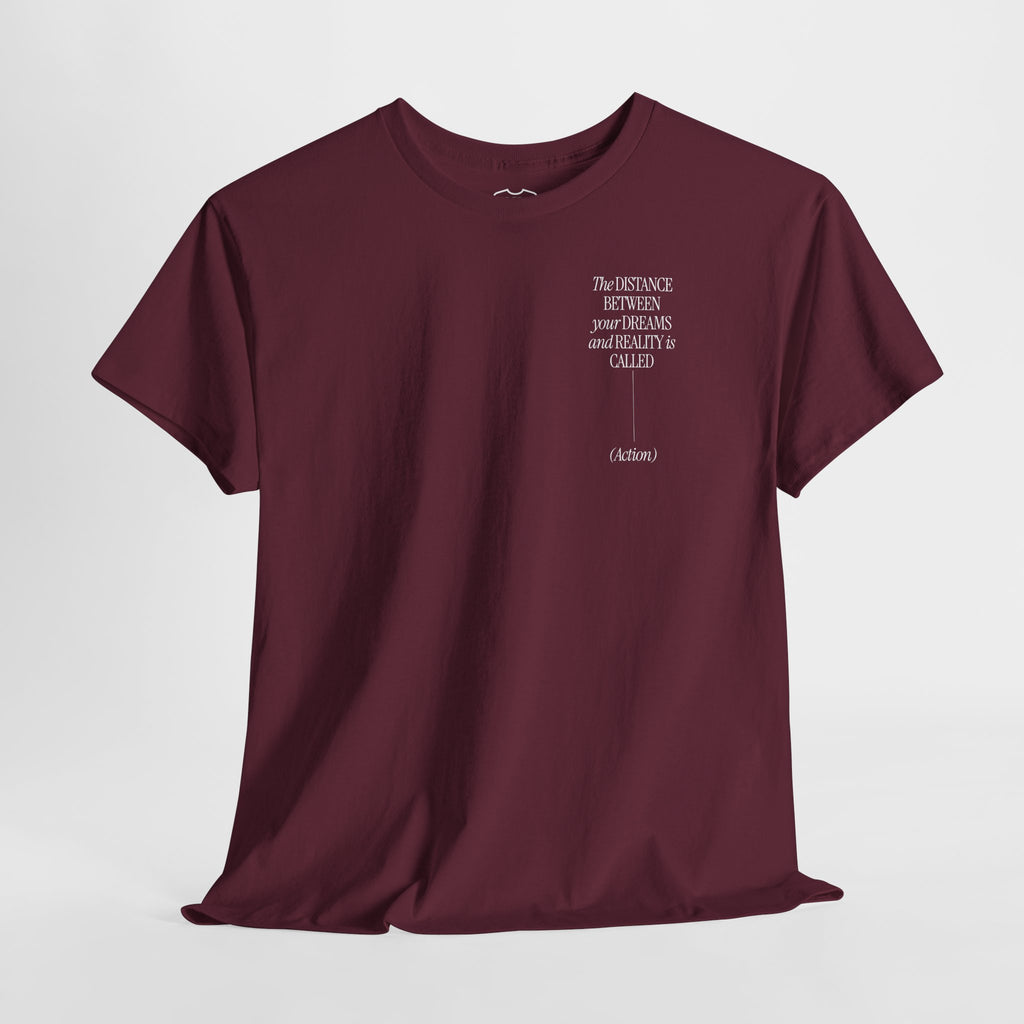 Maroon Dreams Reality T-Shirt tear-away label - Maroon / S - T-Shirt