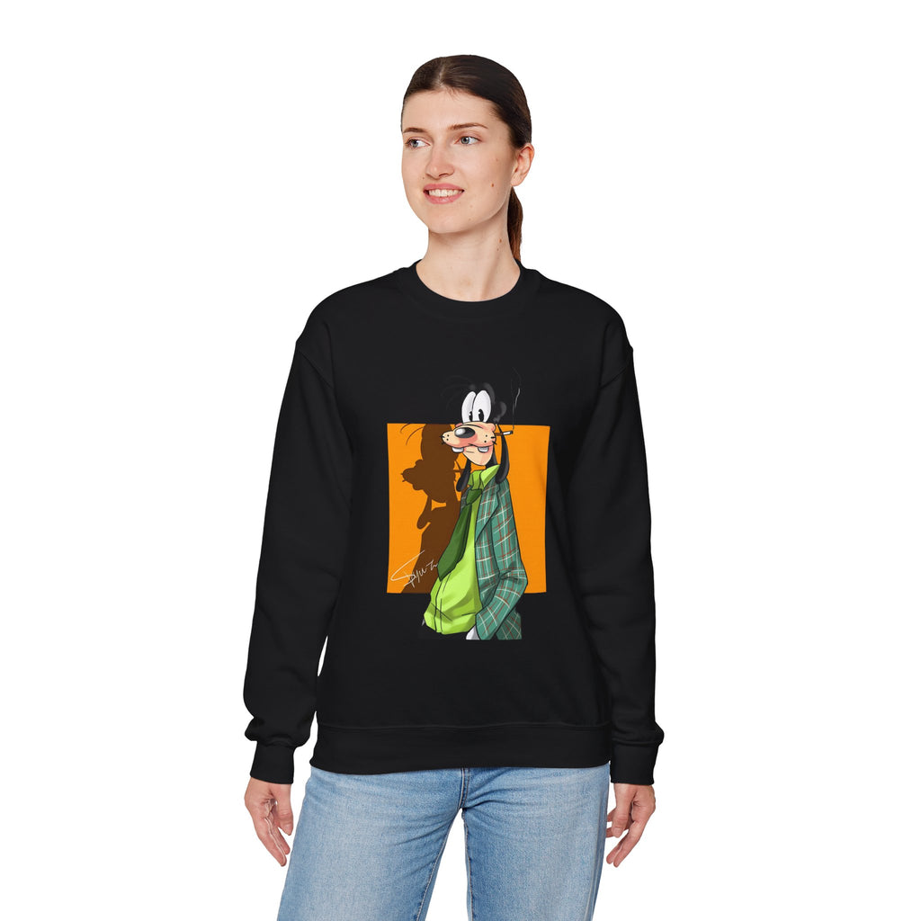 Goofy Graphic Crewneck Sweatshirt - Sweatshirt
