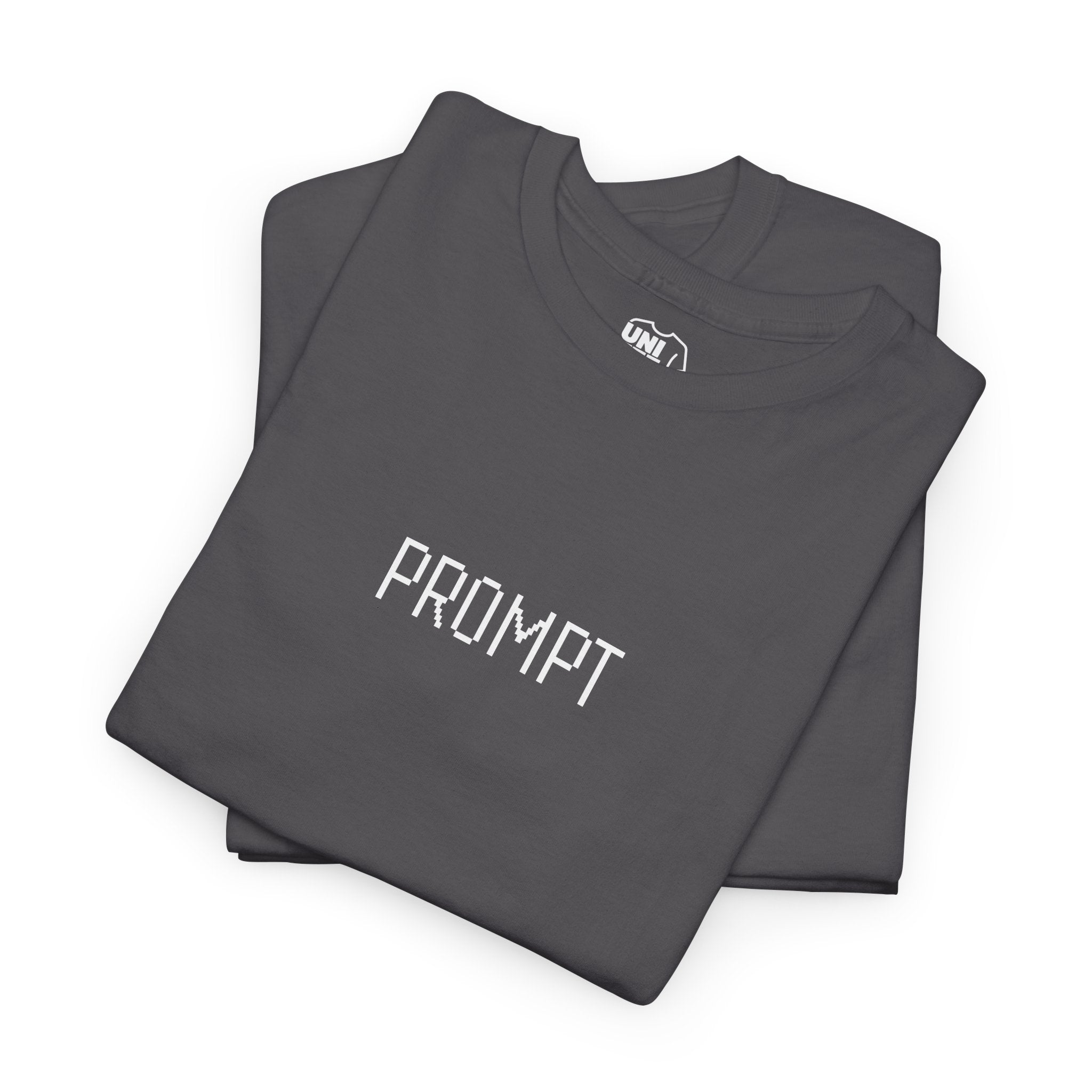 Prompt Text Navy Blue Tee - T-Shirt