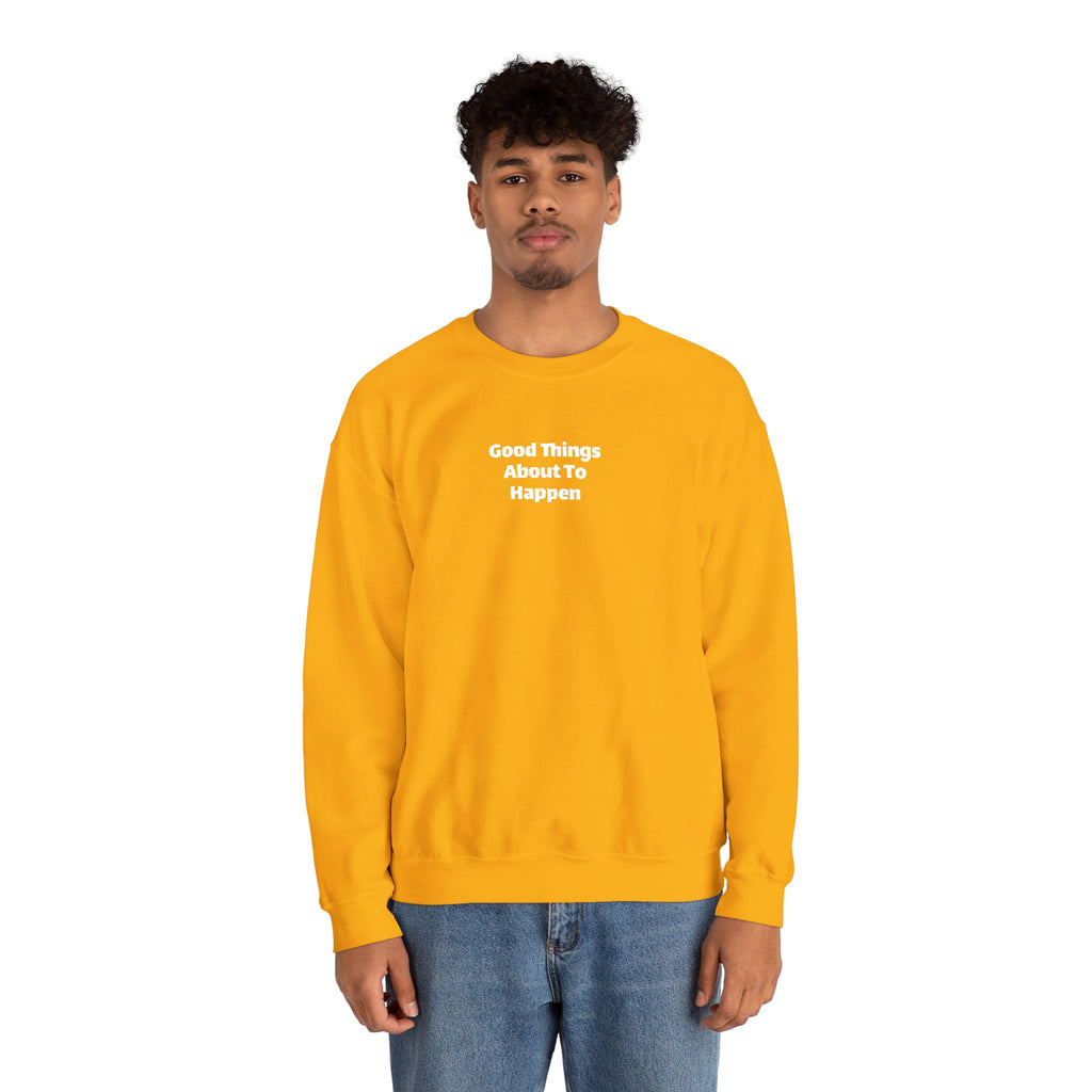 Good Things About to Happen Yellow Sweatshirt tubular knit - Sweatshirt