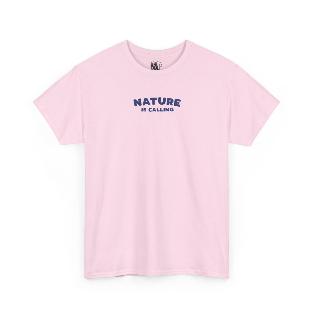 Nature Is Calling Pink Tee - Light Pink / S - T-Shirt