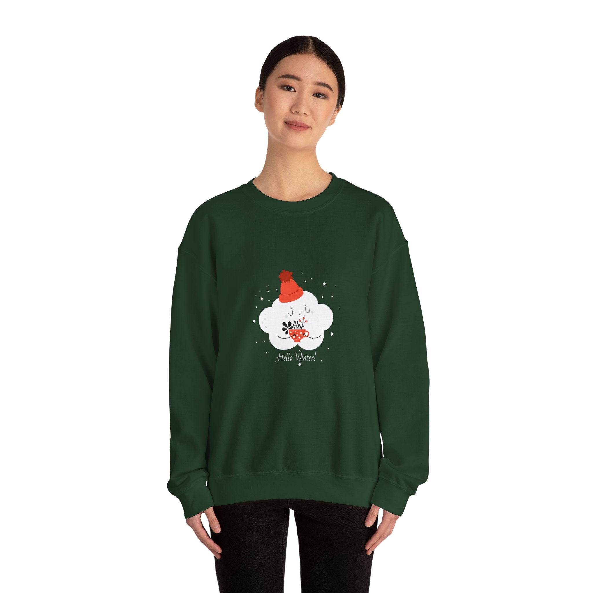 Hello Winter Unisex Crewneck Sweatshirt - Sweatshirt