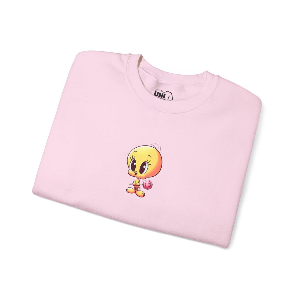 Pink Tweety Bird Crewneck Sweatshirt Machine Wash Max 30C - Sweatshirt