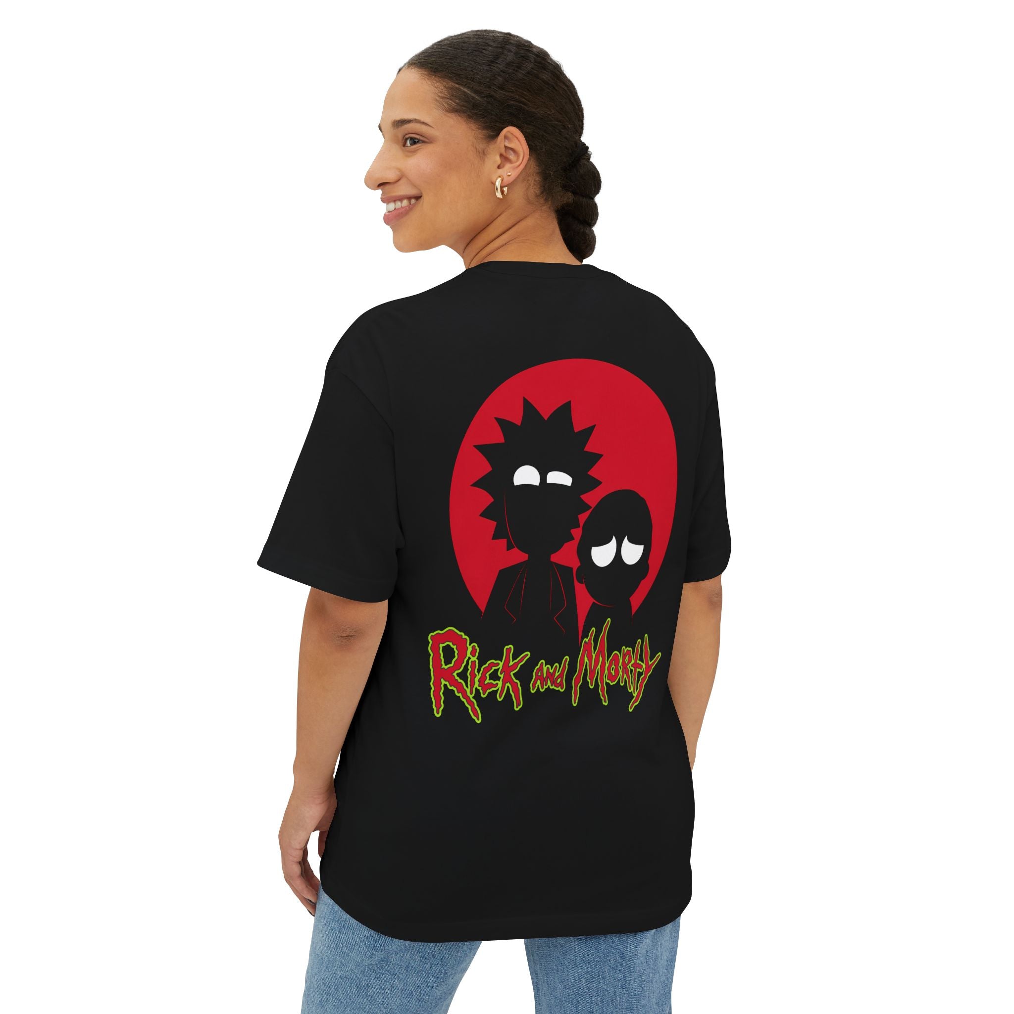 Yolo Minds Red Rick Morty Tee Tear-away Label - T-Shirt