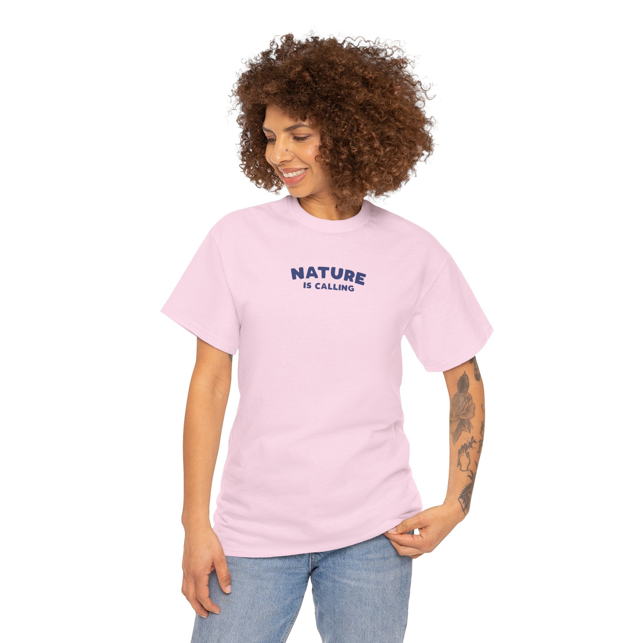 Nature Is Calling Pink Tee - T-Shirt