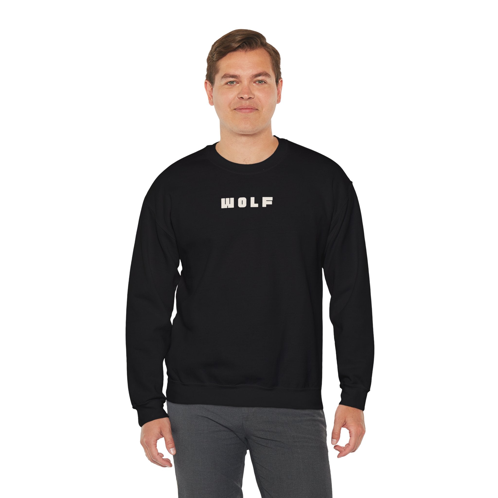 Wolf Graphic Crewneck Sweatshirt for Halloween - Sweatshirt