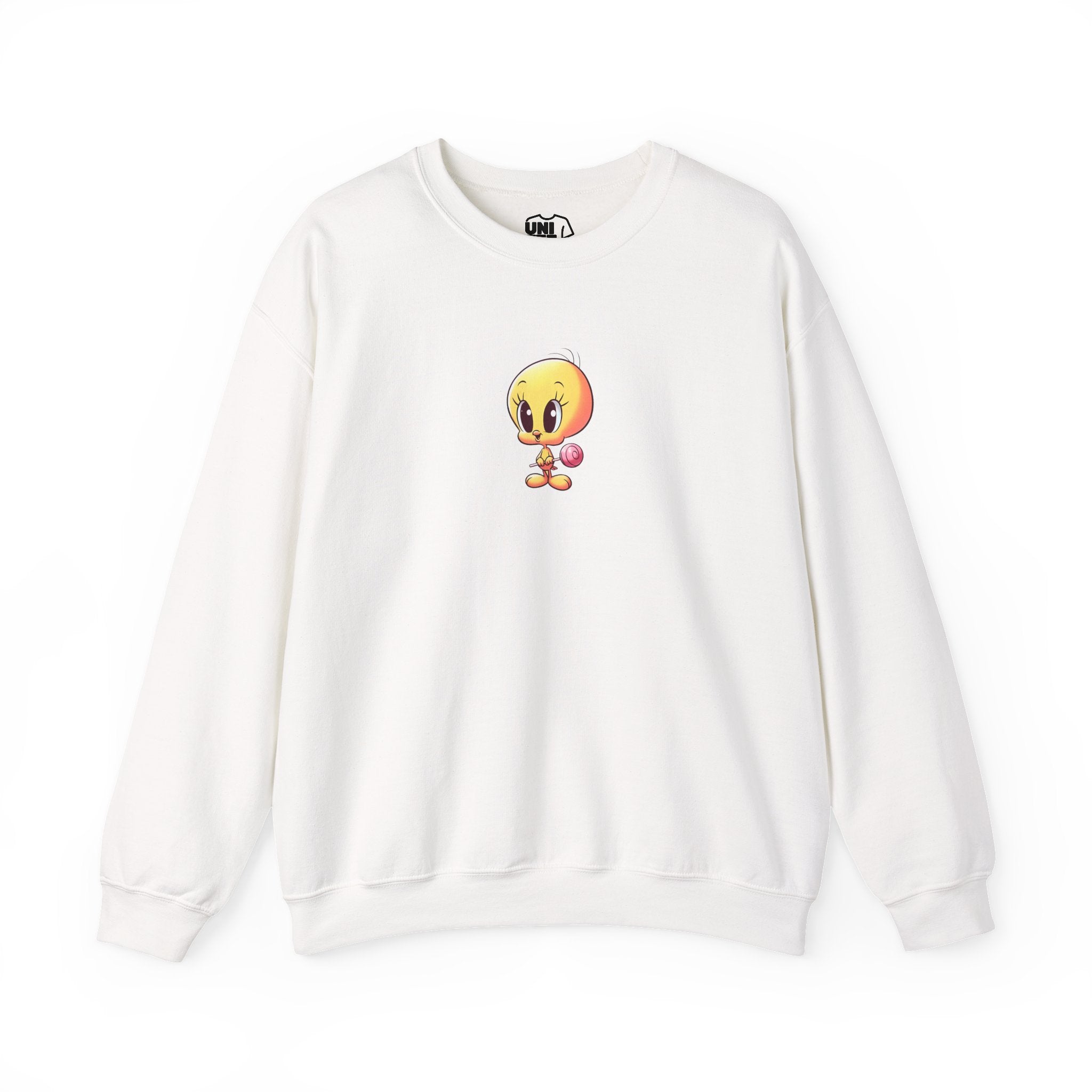 Tweety Bird Unisex Crewneck Sweatshirt - White / S - Sweatshirt