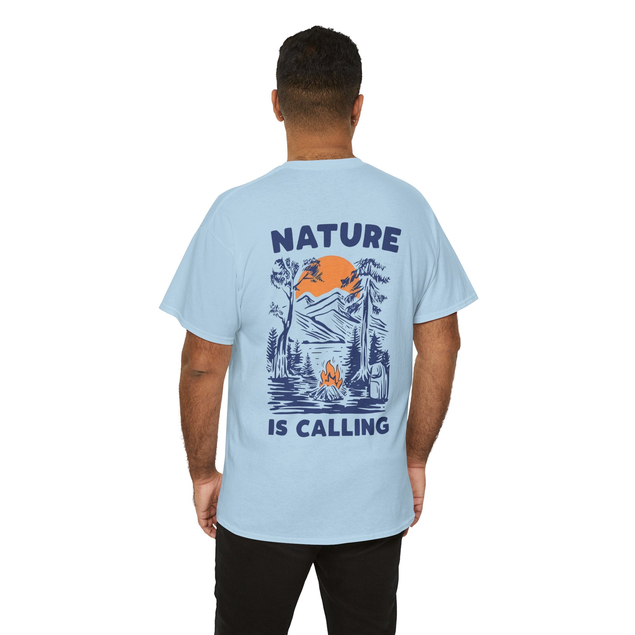 Nature Is Calling Camping T-Shirt care instructions included - T-Shirt