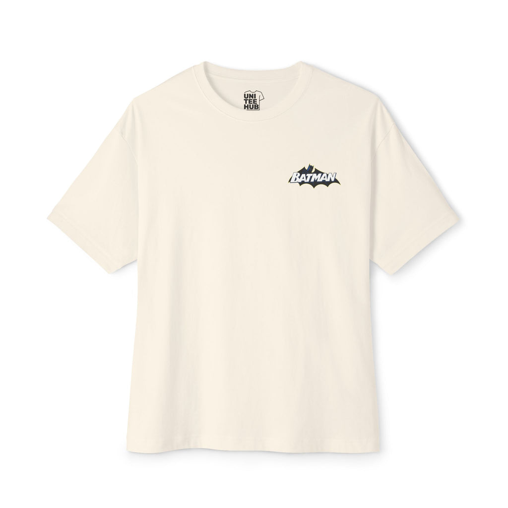 Batman Boxy Graphic Tee in Cream with Vintage Comic Art - Natural / XS - T-Shirt