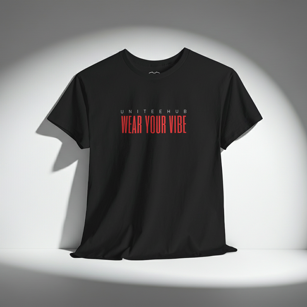’Wear Your Vibe’ Unisex Heavy Cotton Tee - T-Shirt