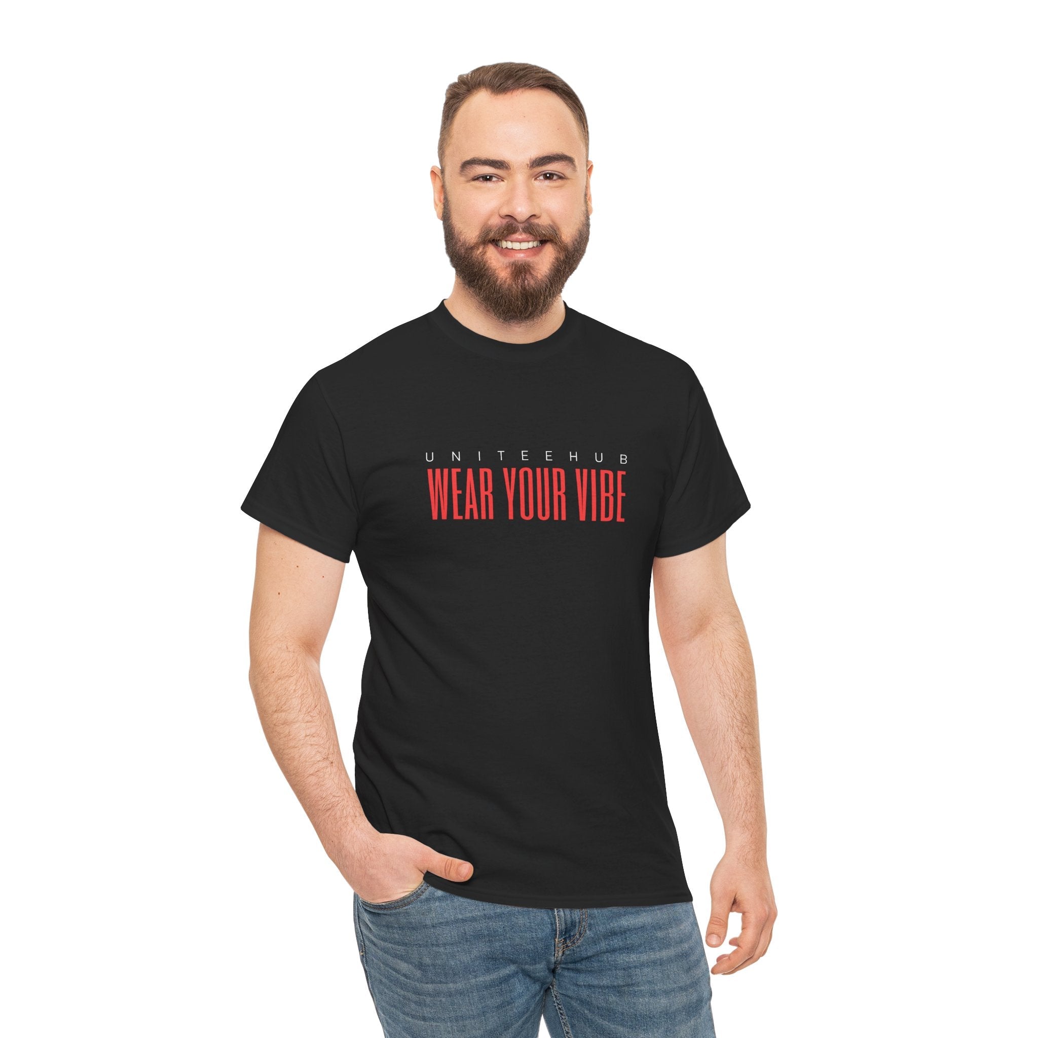 ’Wear Your Vibe’ Unisex Heavy Cotton Tee - T-Shirt