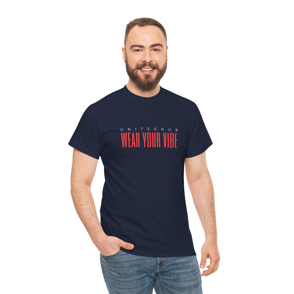 ’Wear Your Vibe’ Unisex Heavy Cotton Tee - T-Shirt